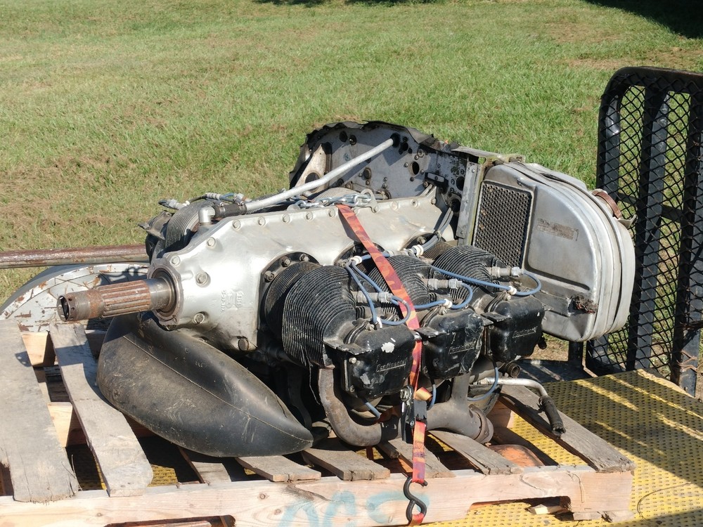 Continental 185 E185 E-185 Airplane Aircraft AirBoat Engine Core - Seized