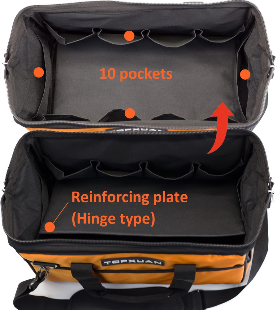Versatile 13" & 16" Orange Tool Bag Set for All Your DIY Projects