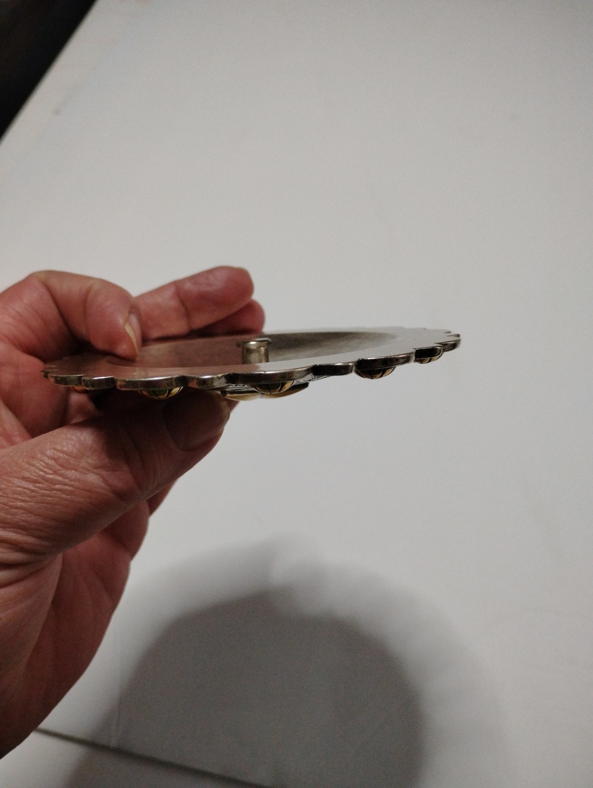 Large 4-1/2 inch Vintage Western Star Berry Concho with Chicago Screw Back #1