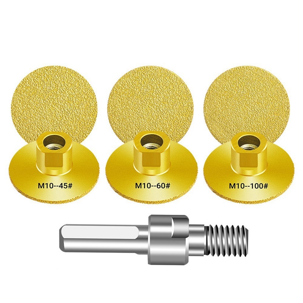Brazed Grinding Wheel 50mm Diameter M10 Thread For Marble Granite Work