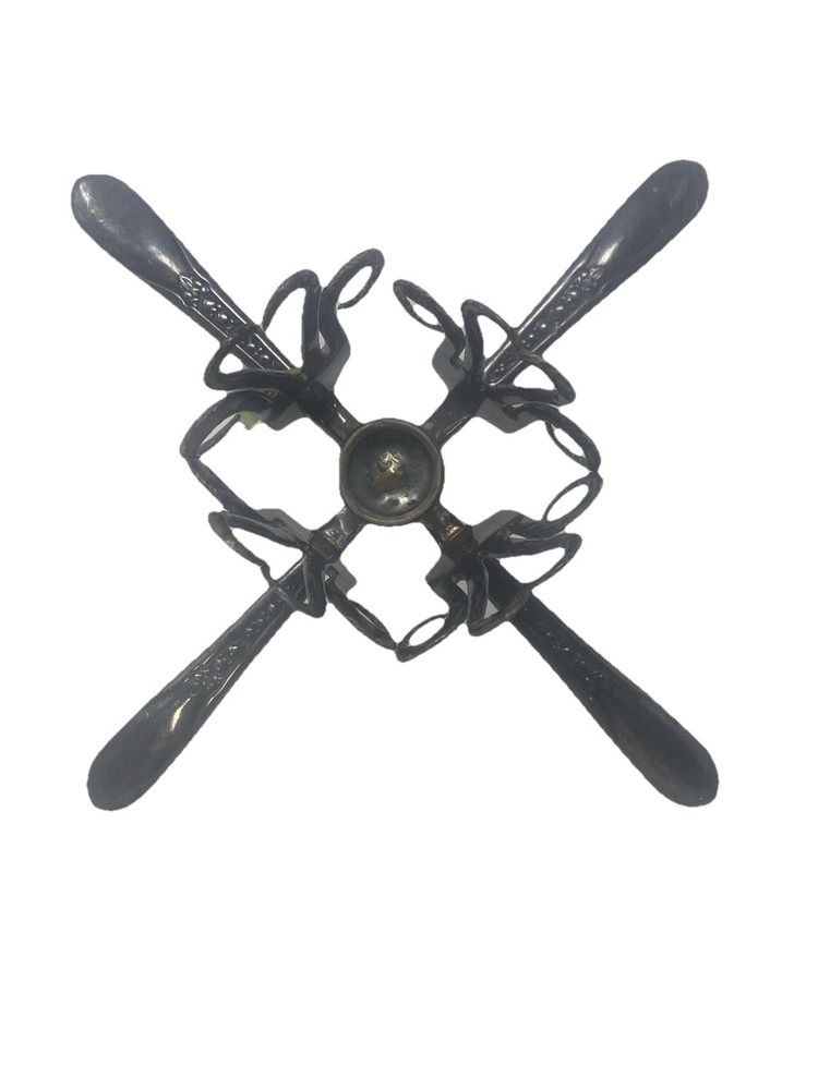 Custom 4 Fork Art Candle Holder