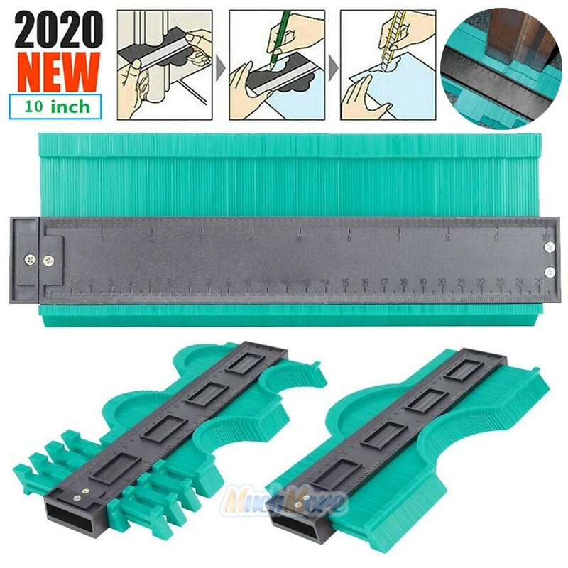 10Inch Contour Gauge Irregular Shape Duplicator Plastic ProfileGaugeMeasure Tool
