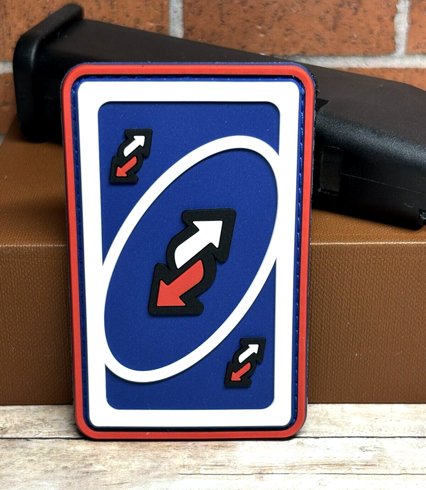 Tactical PVC Patch - Uno Reverse Card Patch - USA Uno Reverse Card PVC Patch