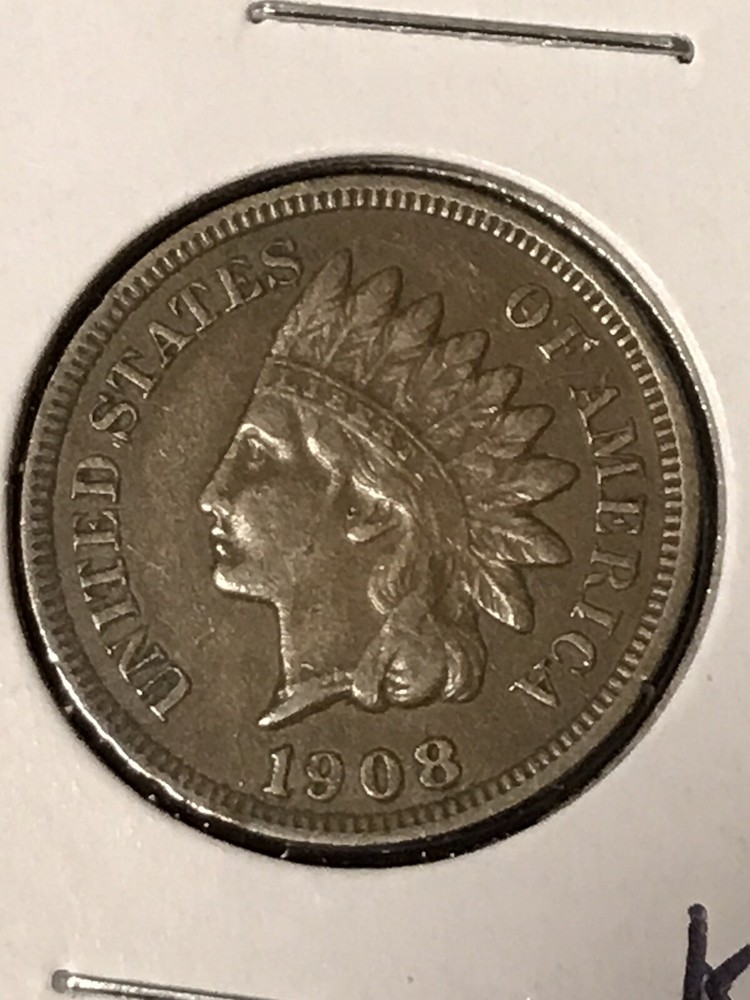 1908 Indian Head Cent XF   2 Diamonds