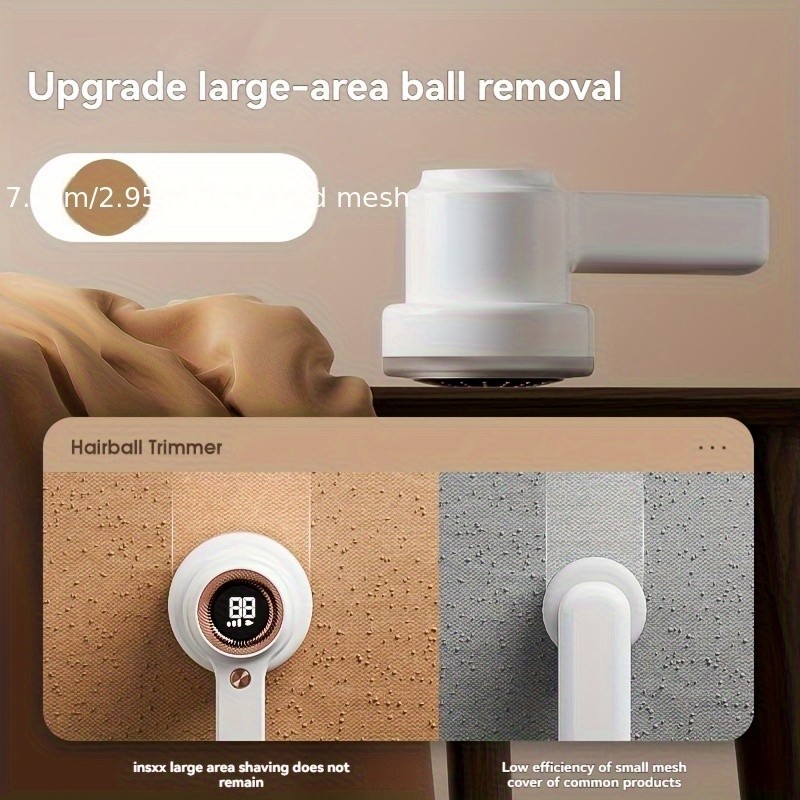 Professional Electric Fabric Shaver - Rechargeable 3-Speed Lint Remover with