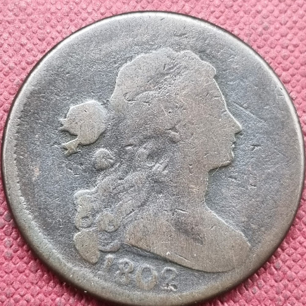 1802 Draped Bust Large Cent 1c Better Grade #84292