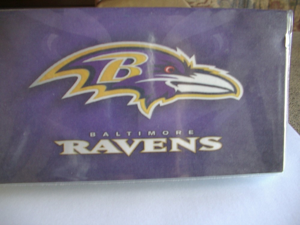 Baltimore Ravens vinyl Checkbook cover