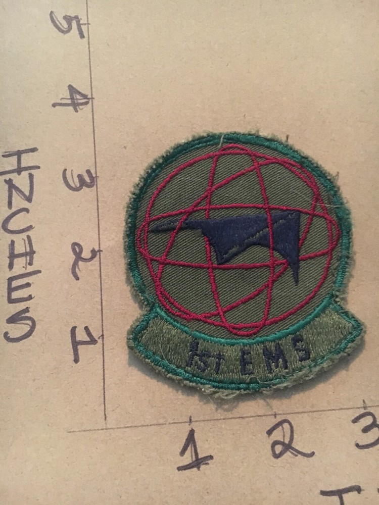 USAF 1st EMS Squadron subdued patch 5/30/25