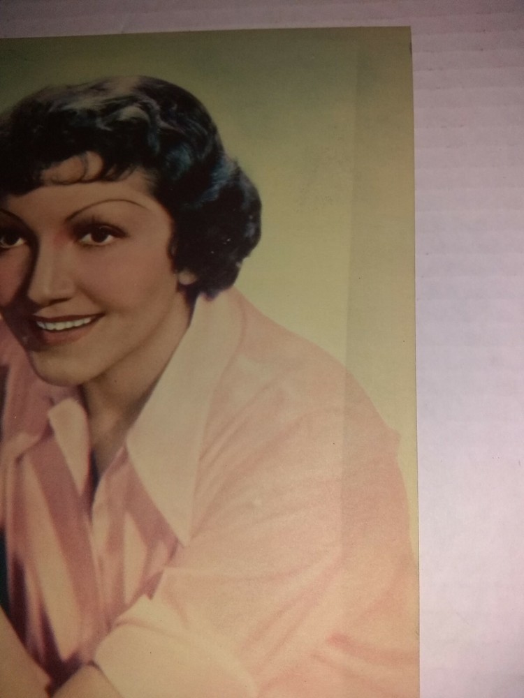 Vintage Dixie Ice Cream Premium Claudette Colbert