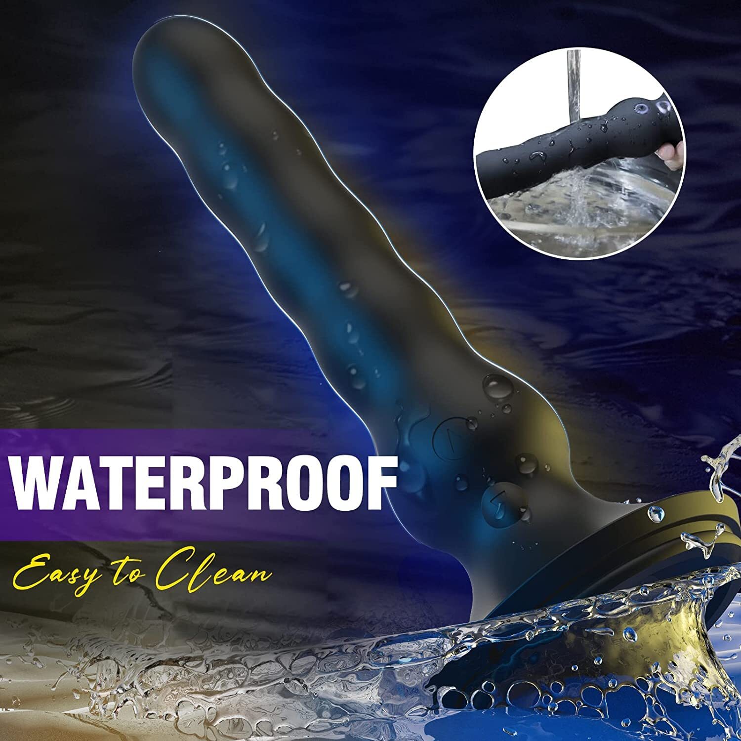 Vibrating Wave Anal Dildo Male Prostate Massager Vibrator Sex Toys for Men Women