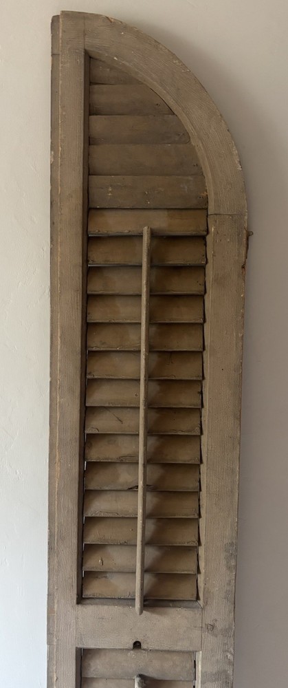 Antique Architectural Salvage Wood Shutter