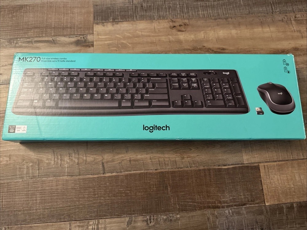 Logitech MK270 Wireless Combo Keyboard & Mouse USB Black 920004536