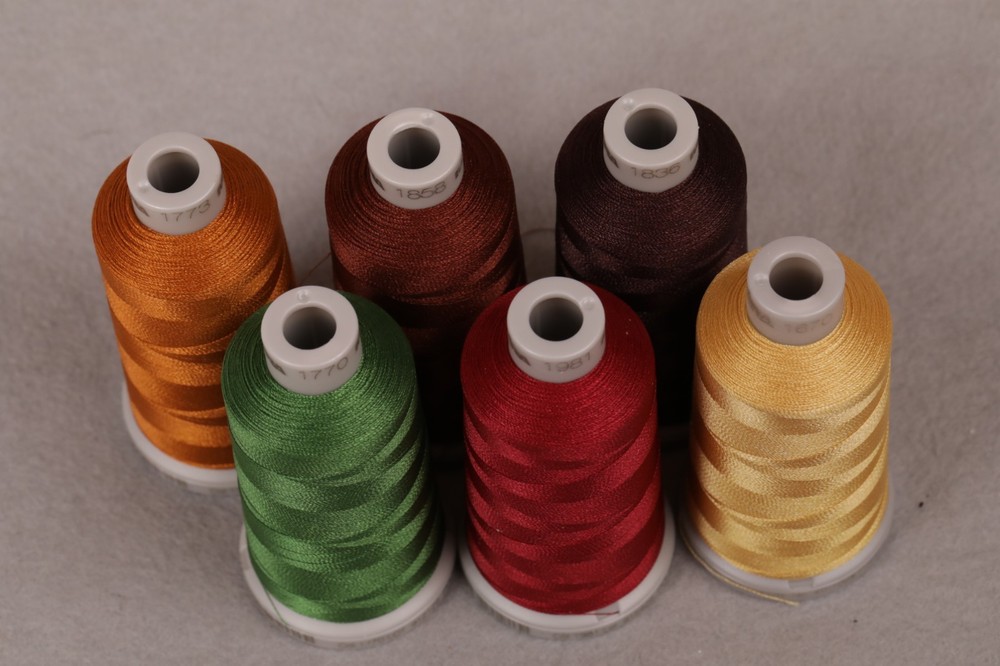 MADEIRA STARTER LOT POLYESTER POLYNEON EMBROIDERY THREAD 6 SPOOLS each 1000 m
