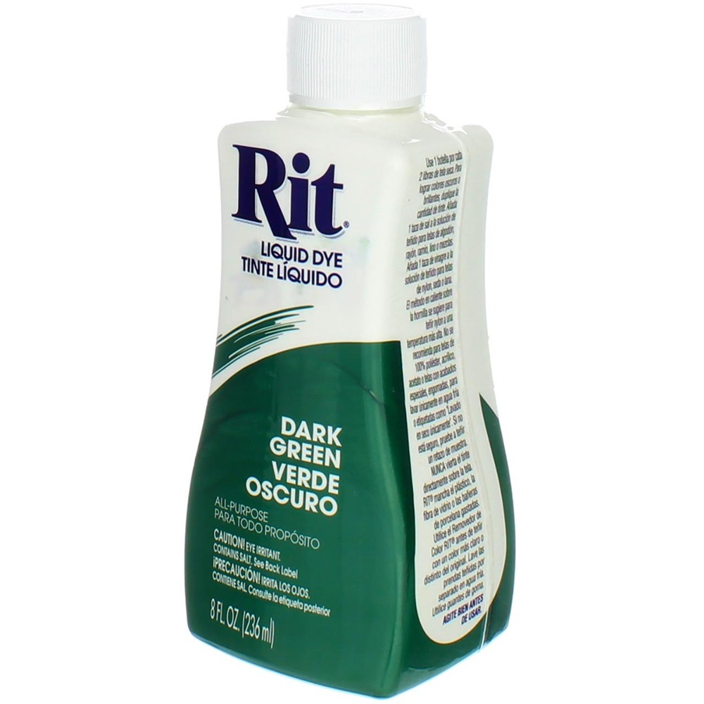3 Pack Rit All-Purpose Liquid Dye, Dark Green, 8 fl oz