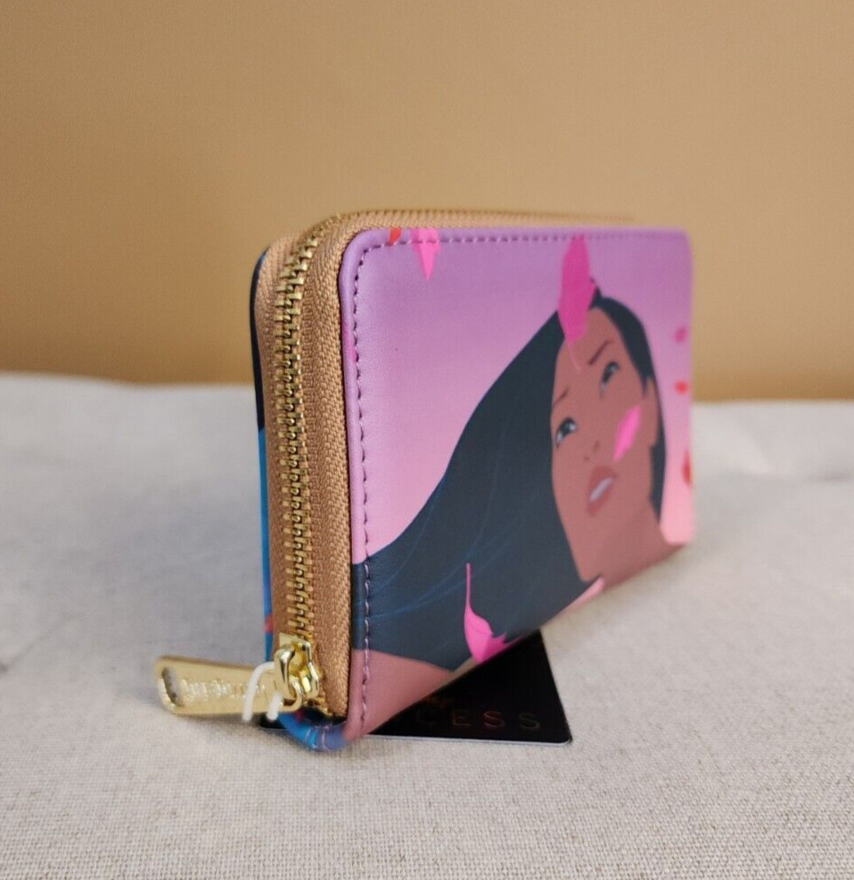 Loungefly Disney Pocahontas Princess Scenes Wallet Zip Around NEW