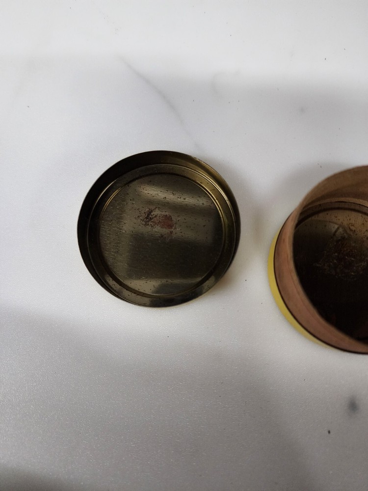 Gilbert Mysto Magic Red Devil Double Sided Tin Round with Insert 1930s