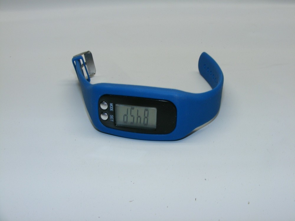 Crane Pedometer Blue Adjustable Band Used Replacement