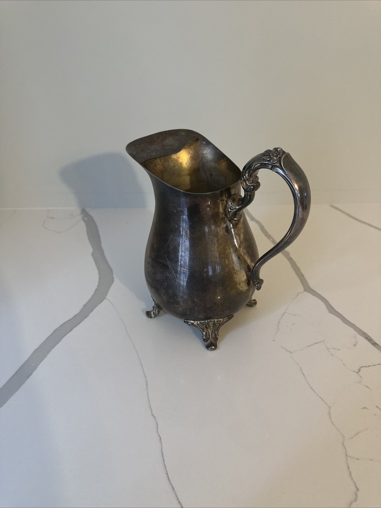 FB Rogers Silver Plated Footed beverage Creamer Pitcher