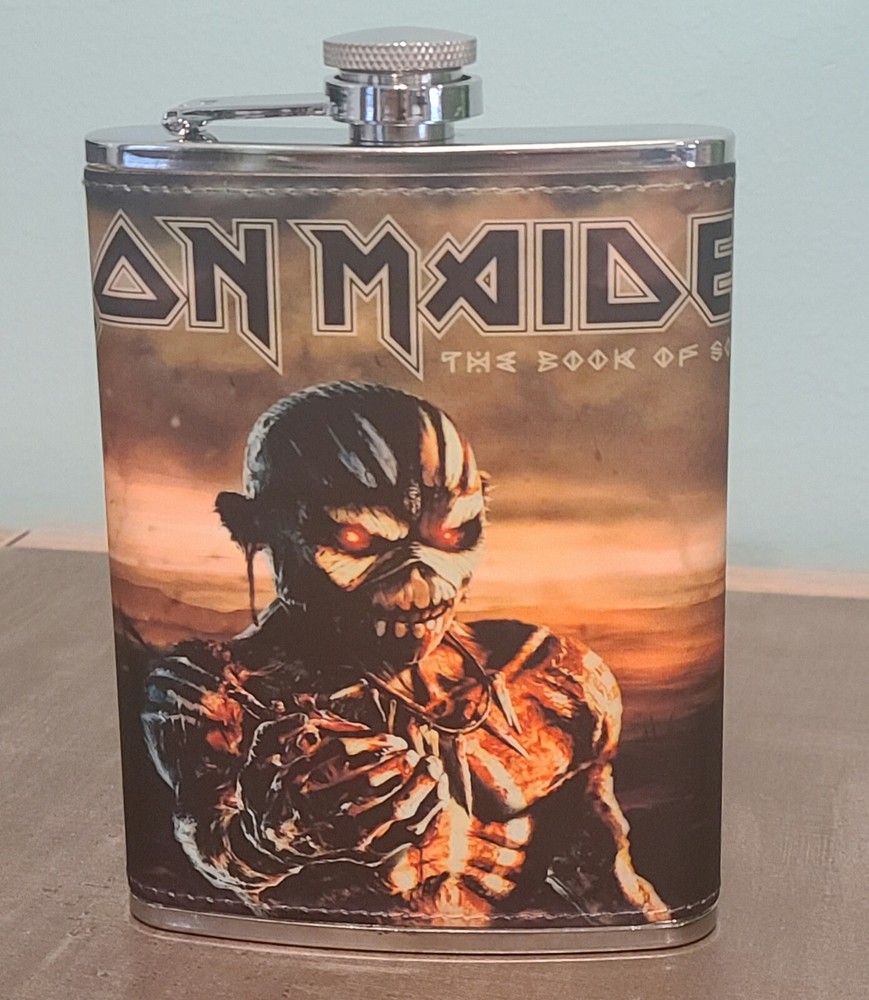 Iron Maiden: Powerslave custom made 8 oz flask NEW