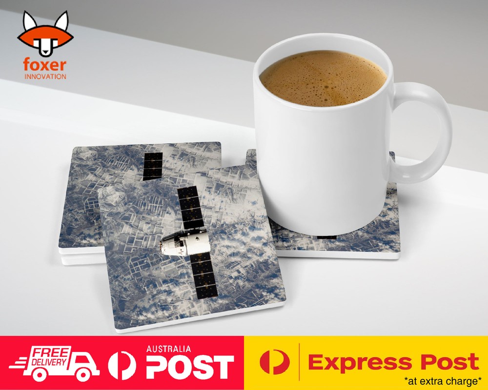 COASTER COFFEE DRINKING MAT|SATELITE VIEWED FROM SPACE #2