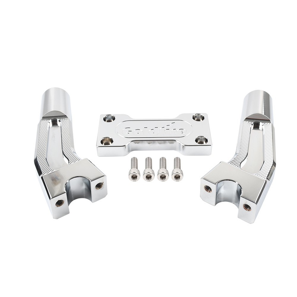 6" Pullback Handlebar Risers Clamp Chrome Fits for Harley 1" Handlebar