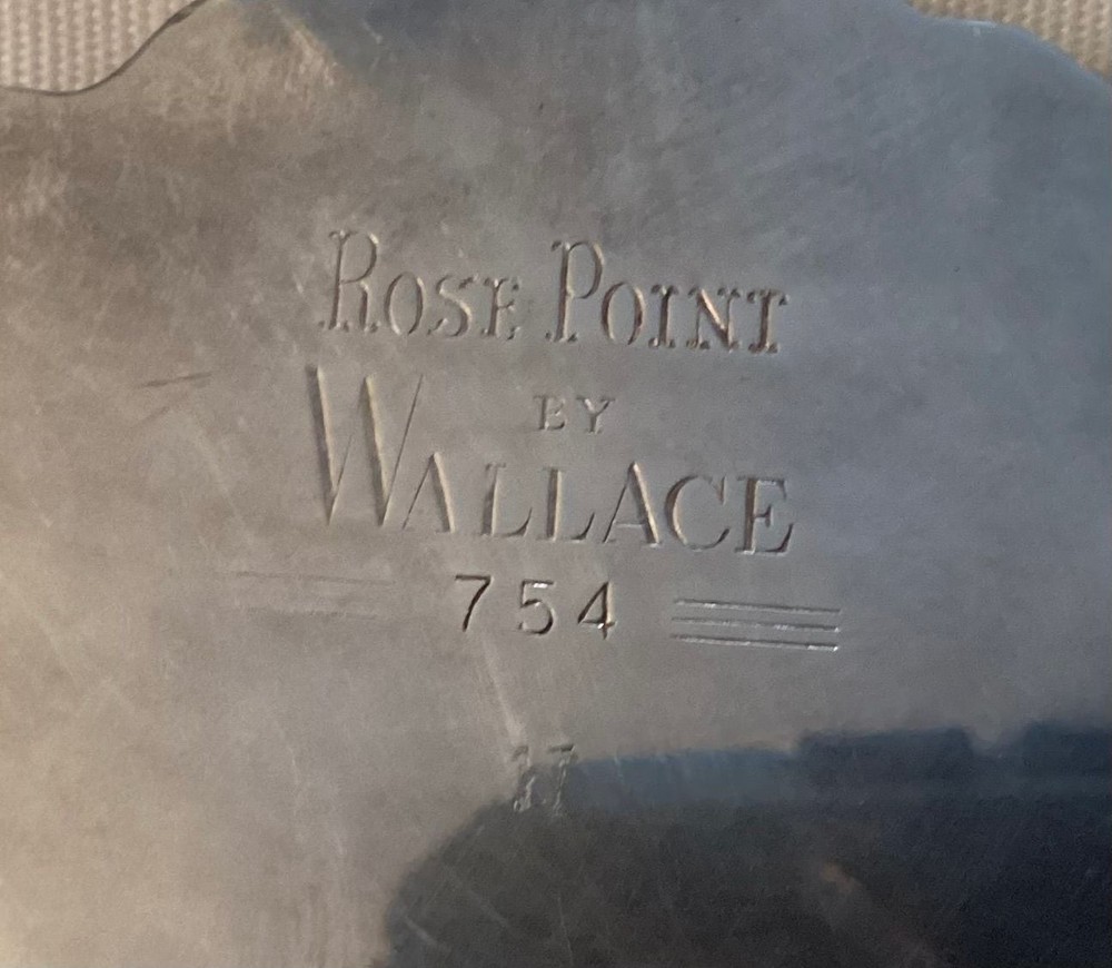 Wallace Rose Point silver serving Tray