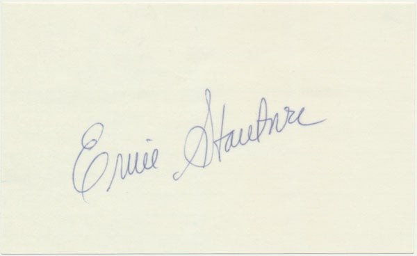 Ernie STAUTNER / Signature Signed