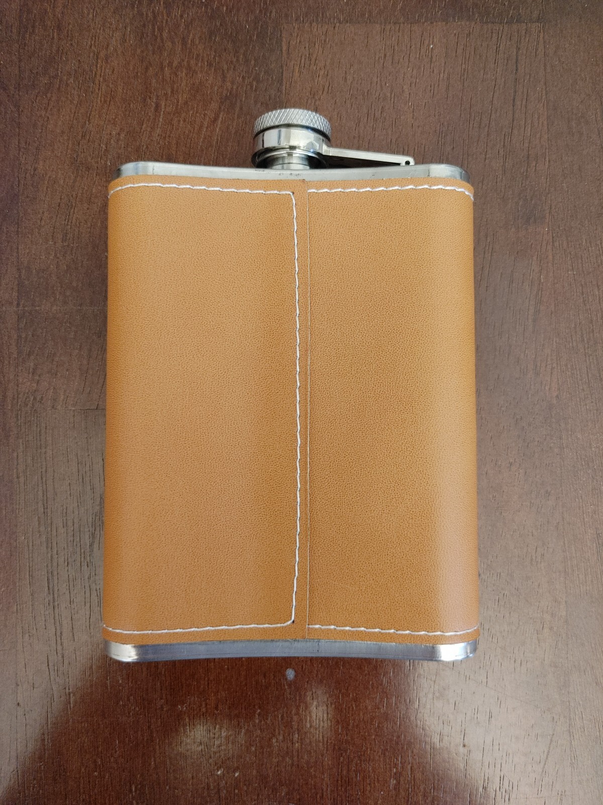 Weller 12-Year Whiskey Leather Flask KY Bourbon Trail Stainless Steel