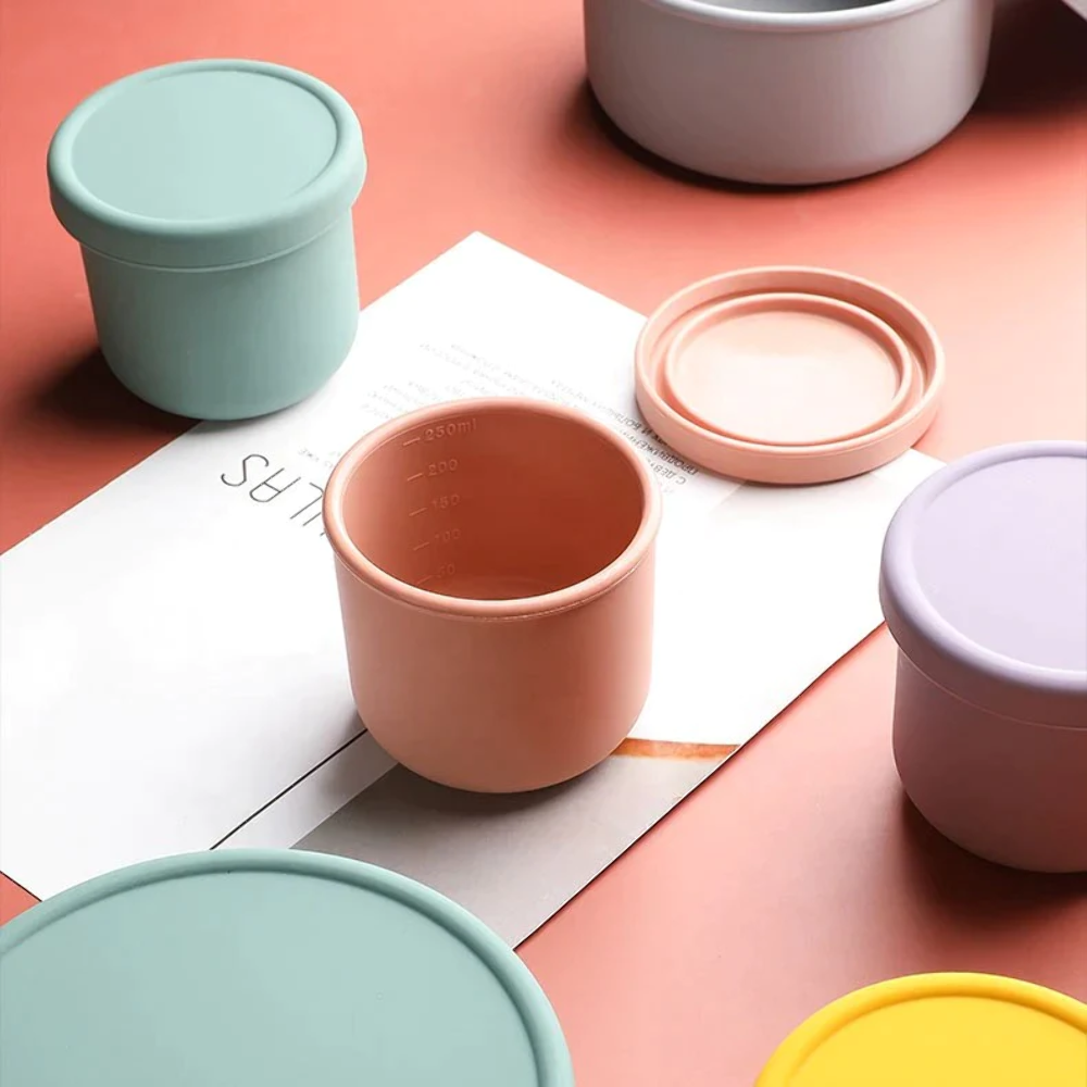 Silicone Food Container with Lid Small