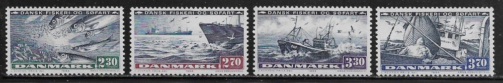 Denmark Scott #'s 760 - 763 MNH