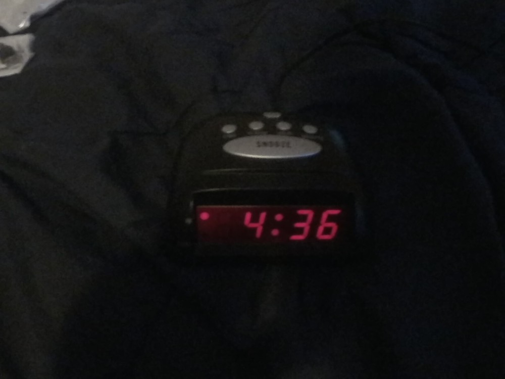 Generic Alarm Clock, Black, Good Condition