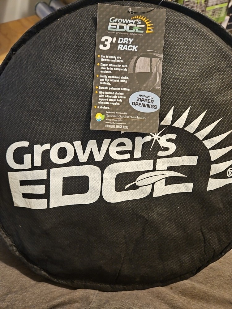 Growers Edge 3' Drying Rack 8 Shelf