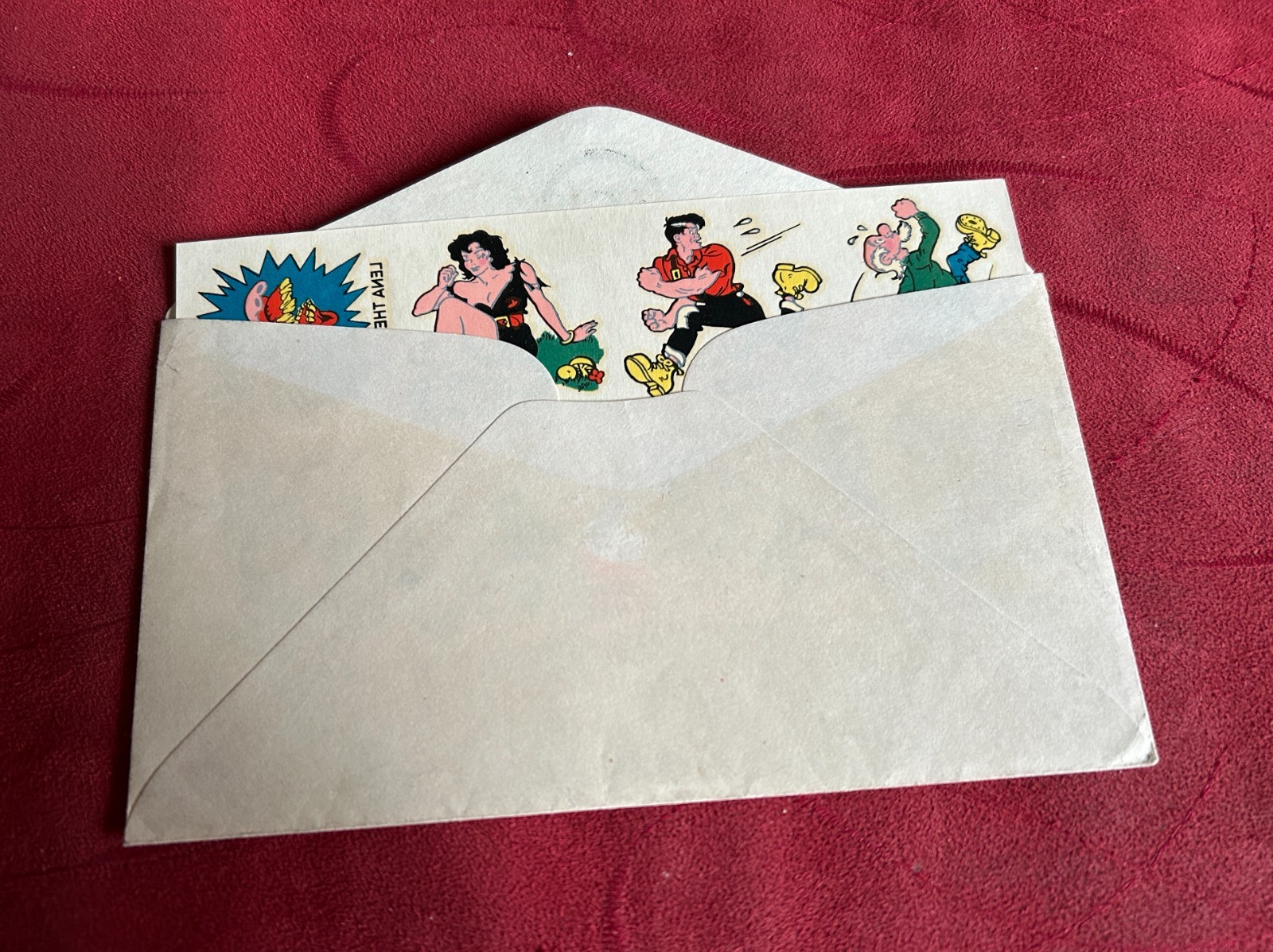 1950s Orange Crush Envelope & Lil Abner Tattoos Sheet