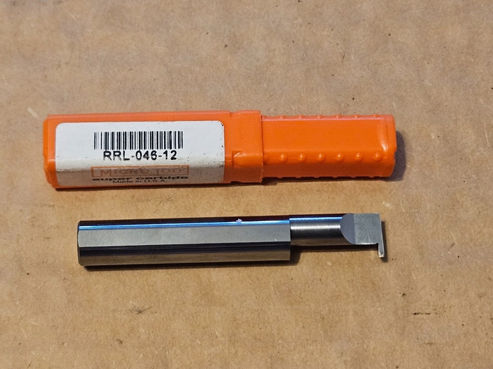 Micro 100 RRL-046-12, Carbide Grooving Tool