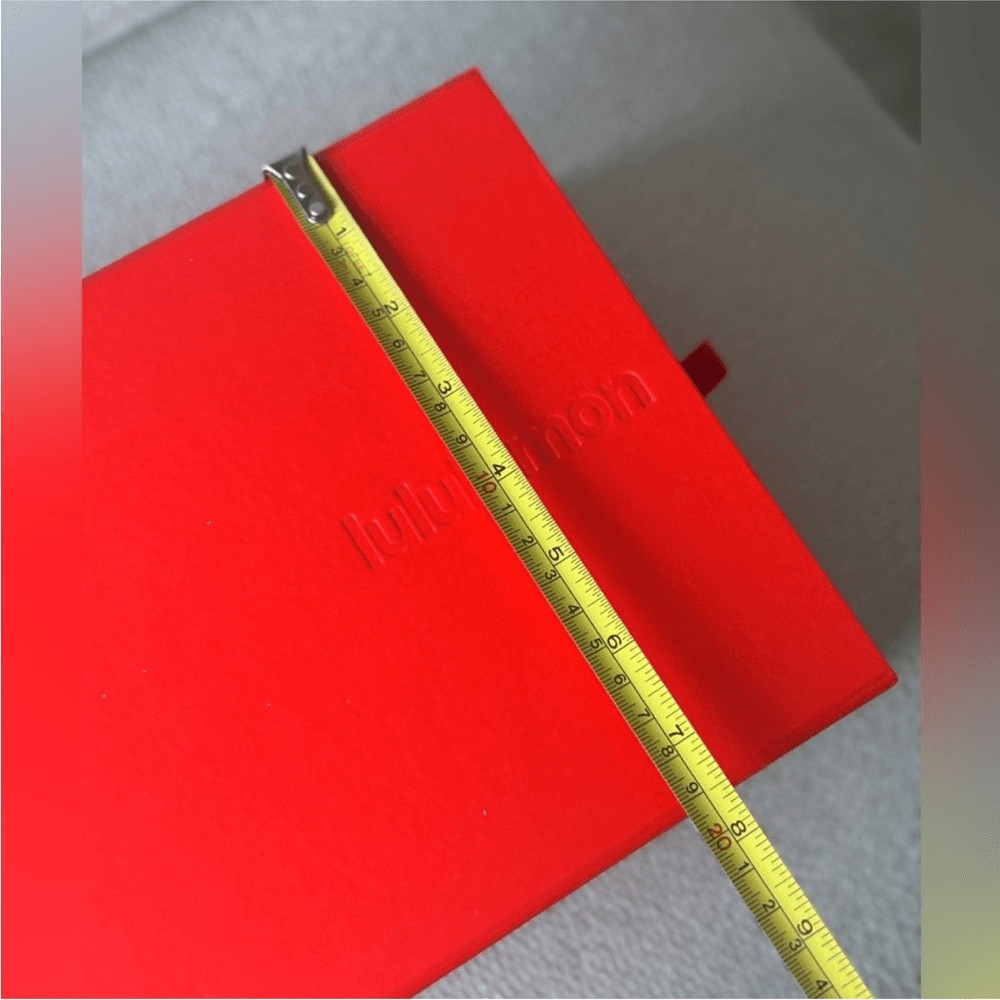 NEW Lululemon Red Gift Box New Empty Storage Keepsake