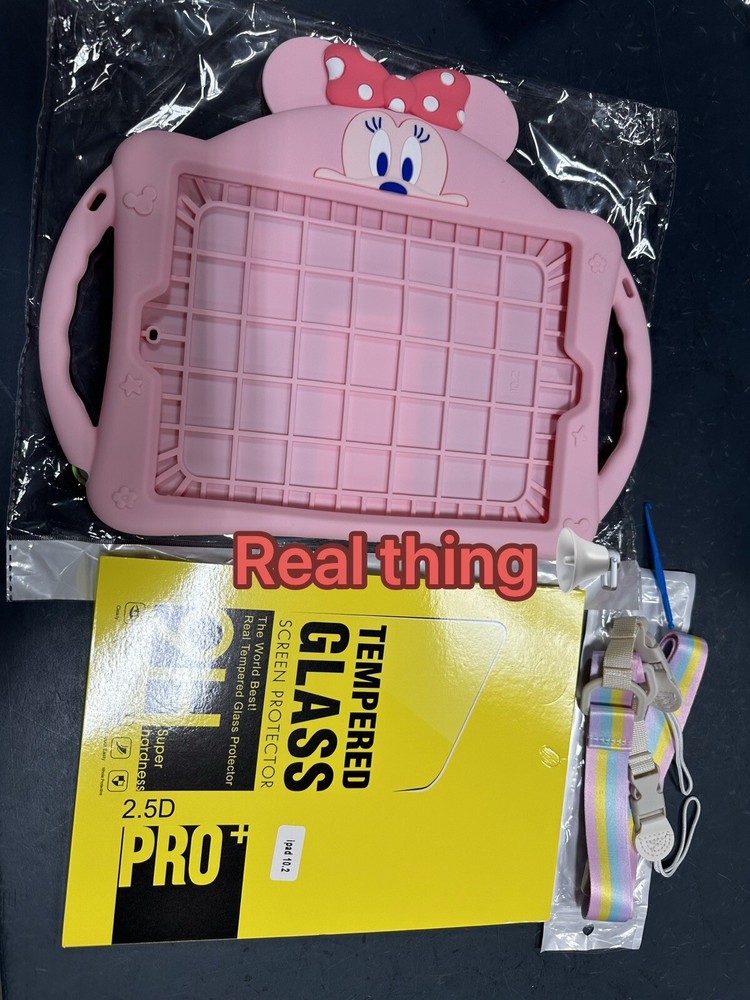 Minnie Mouse Handle Taipa Silicon Soft Bracket TabletCase For iPad 10.2''screen