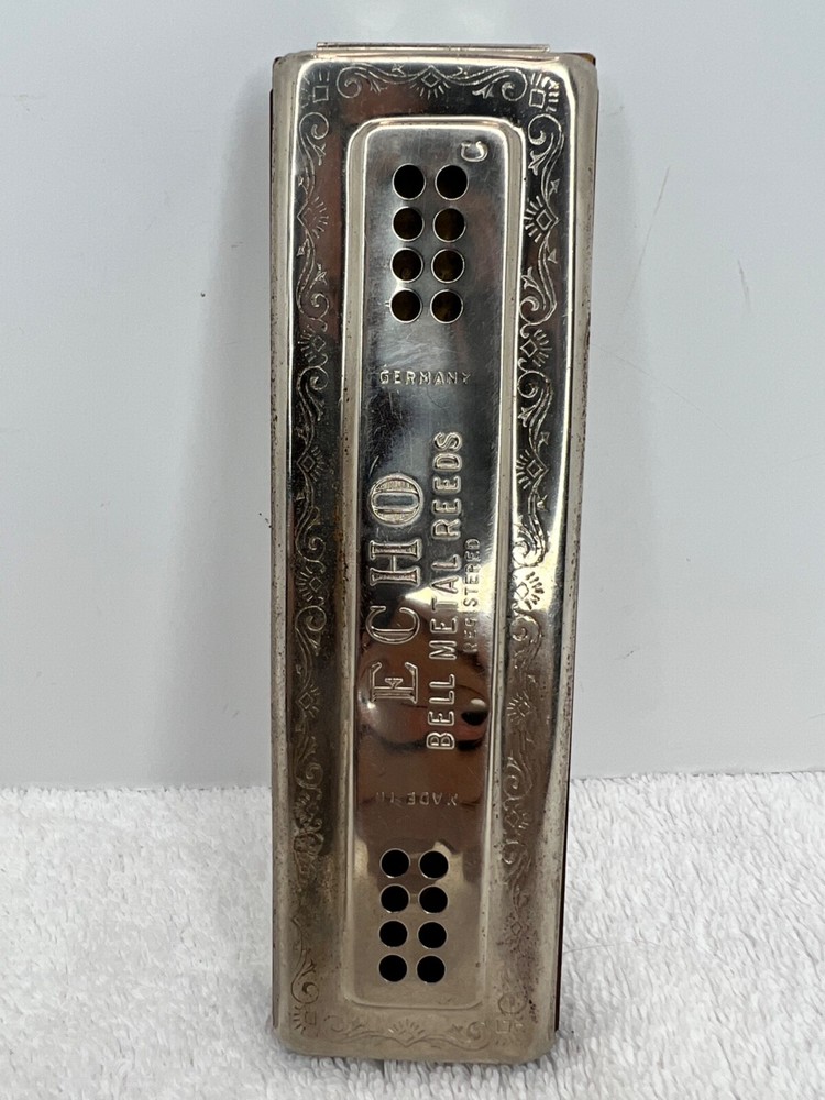 Hohner 1930s Echo Harp Harmonica 56 C/G with original box