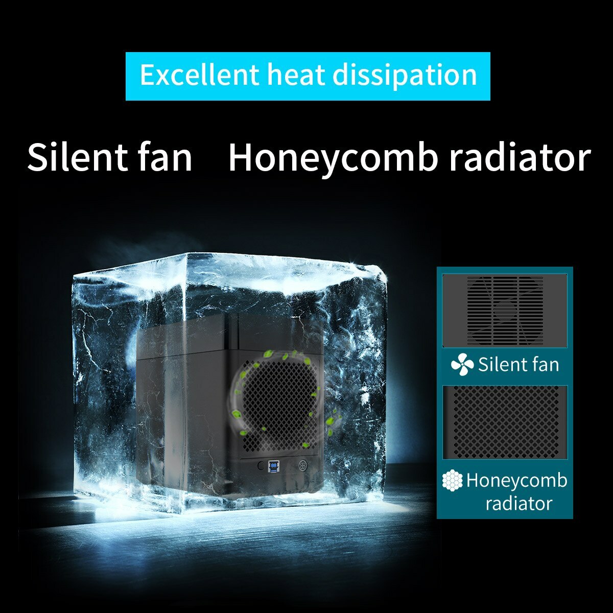 ORICO 5 Bay 3.5'' Hard Drive Enclosure USB3.0 to SATA3.0 Magnetic-type HDD Case