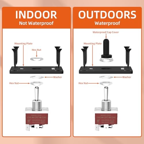 Reverse Polarity Toggle Reverse Polarity (ON)-Off-(ON) with Panel and Wire