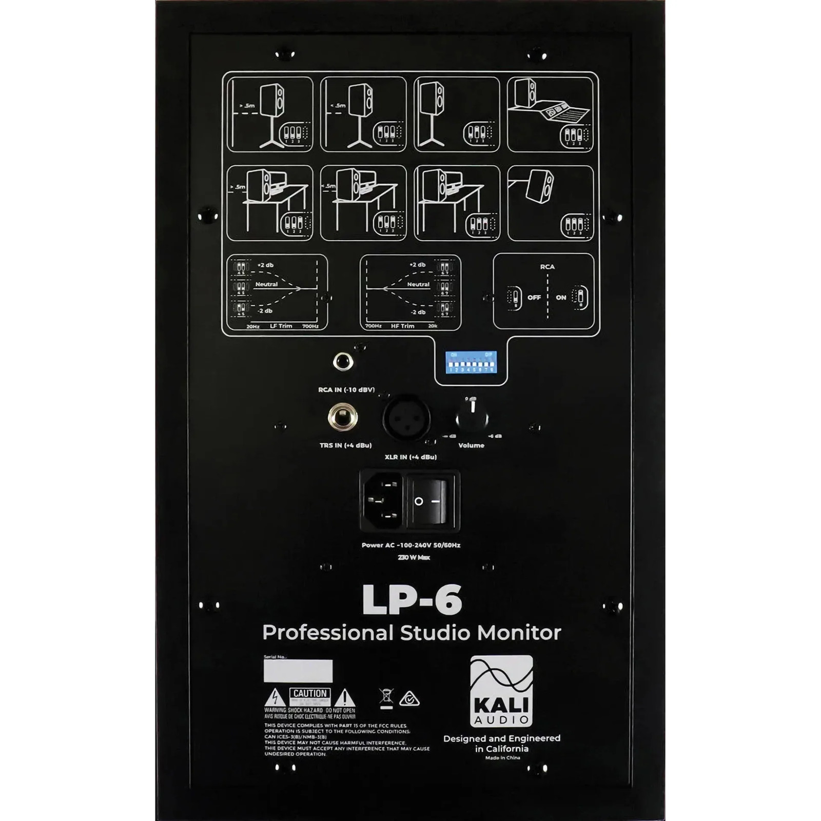 Kali Audio LP-6 6.5" Powered Studio Monitor - Black