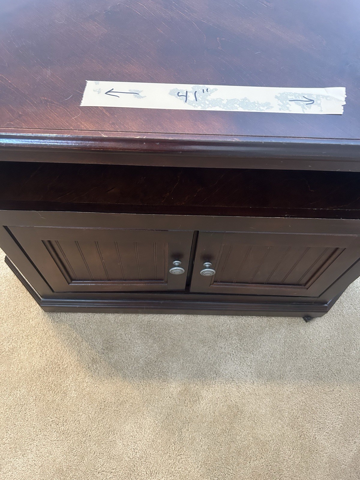 corner tv stand wood