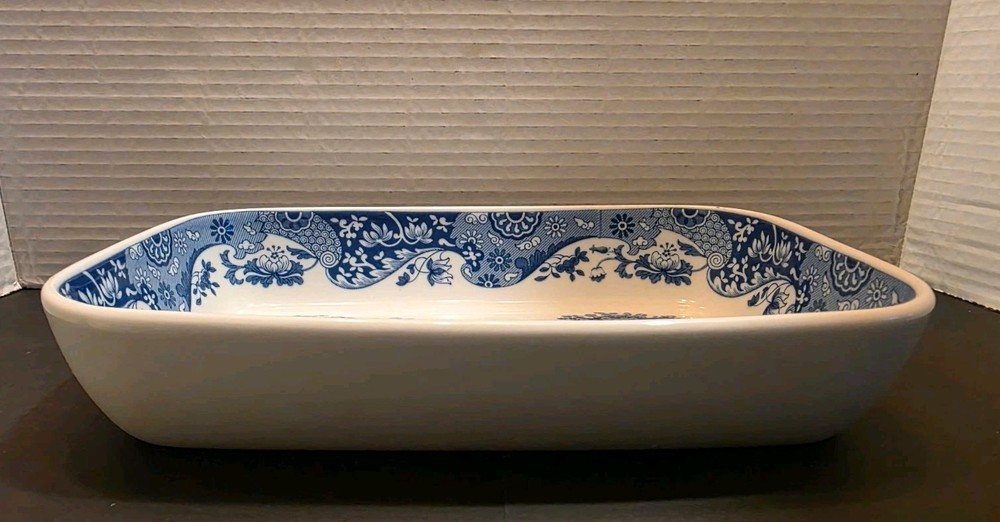 Spode Blue Italian Oven to Table Rectangular baking Dish 10 3/8" Inch