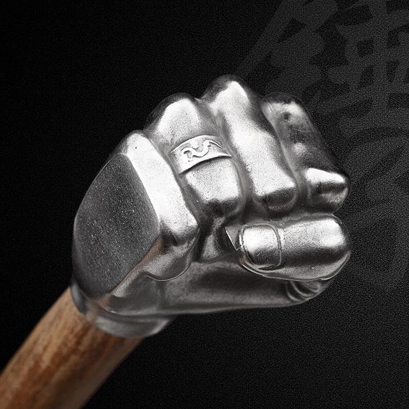 Decorative Fist Hammer Wooden Handle | Stainless Steel Head | Collectible
