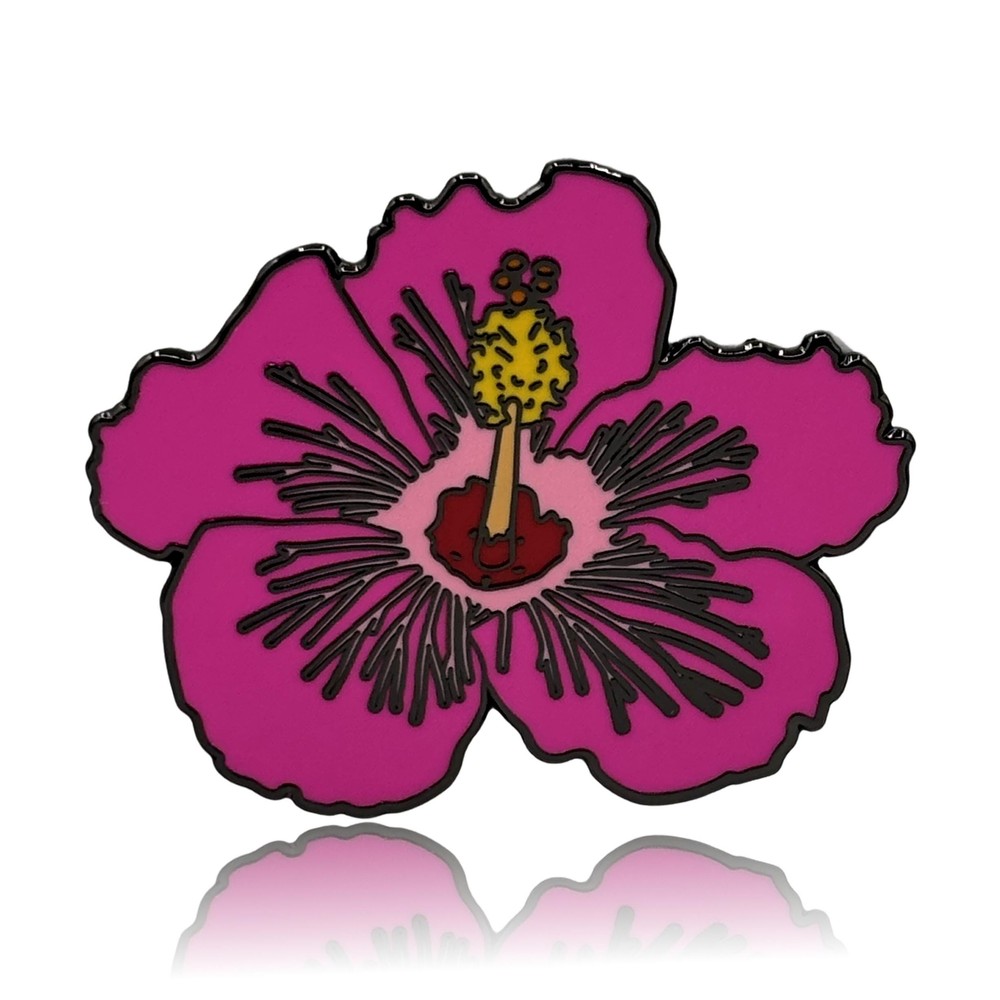 Hibiscus Flower Enamel Pin