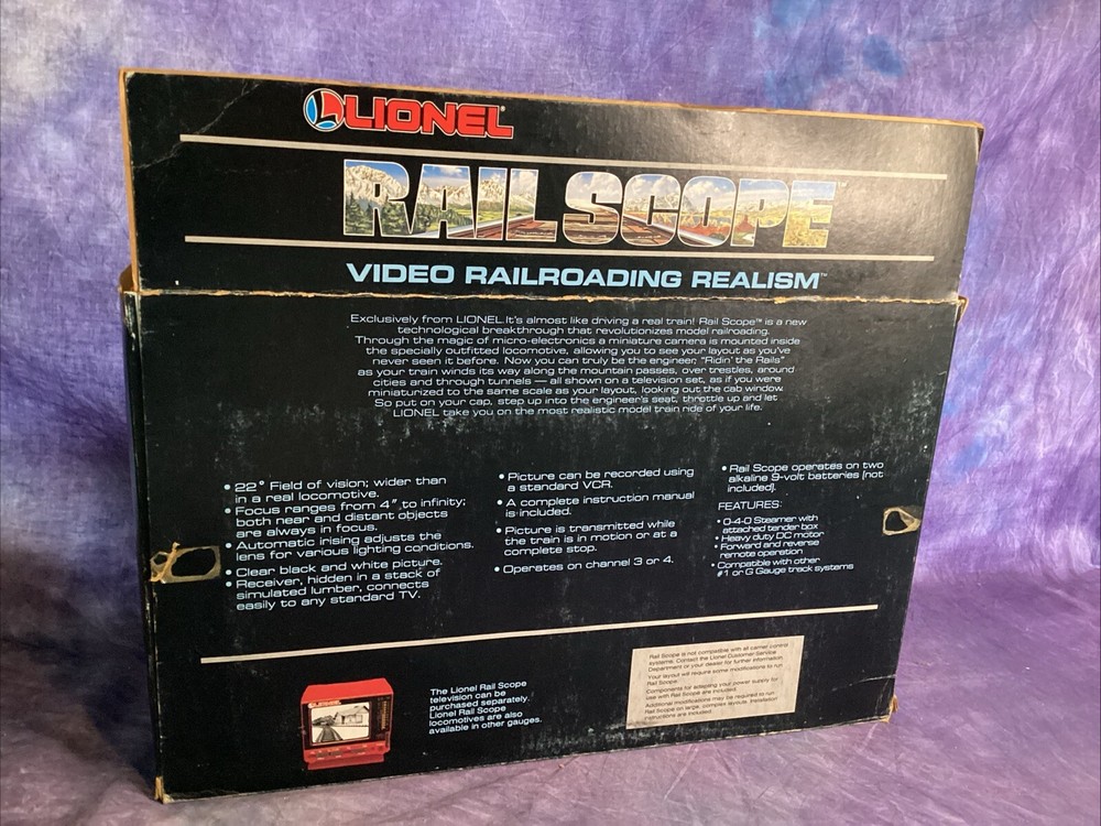Lionel Railscope Video Camera System