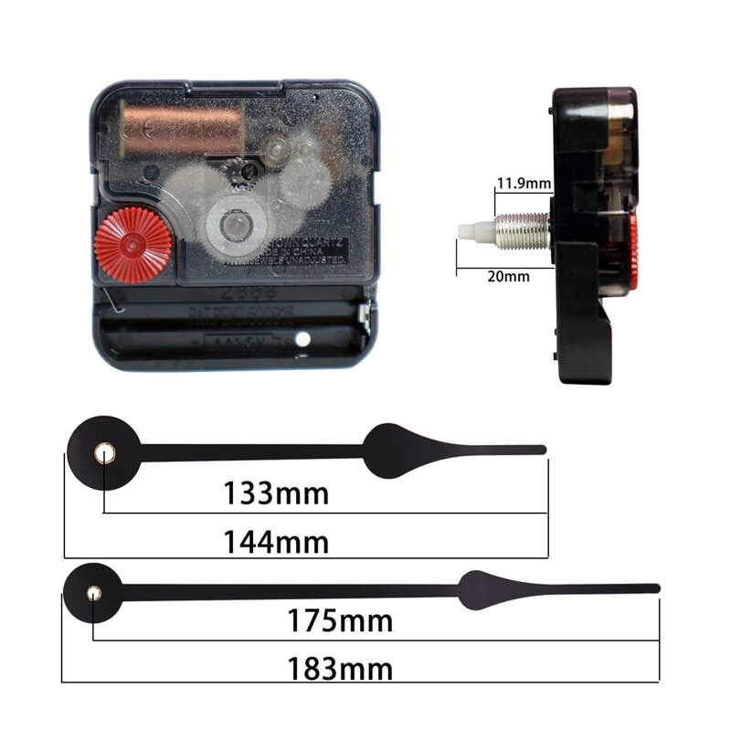 DIY Wall Clock Movement with 2 Hands Repair Parts Replacement