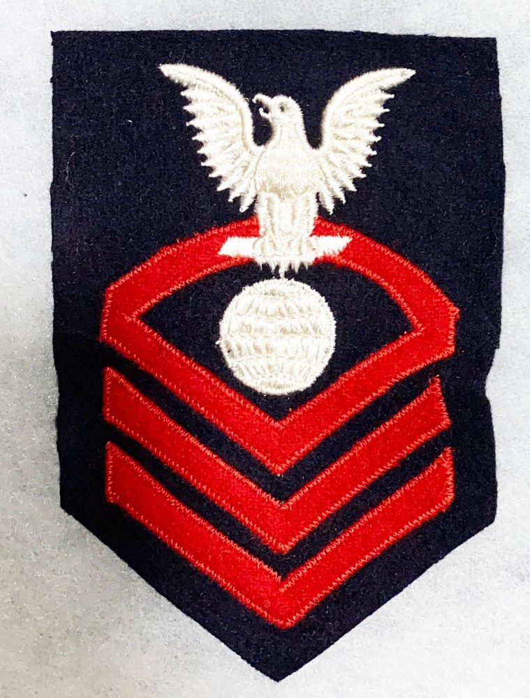 WWII USN Grey Chief Electrician Rate Patch