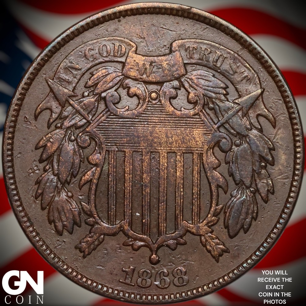 1868 2 Cent Piece B2334