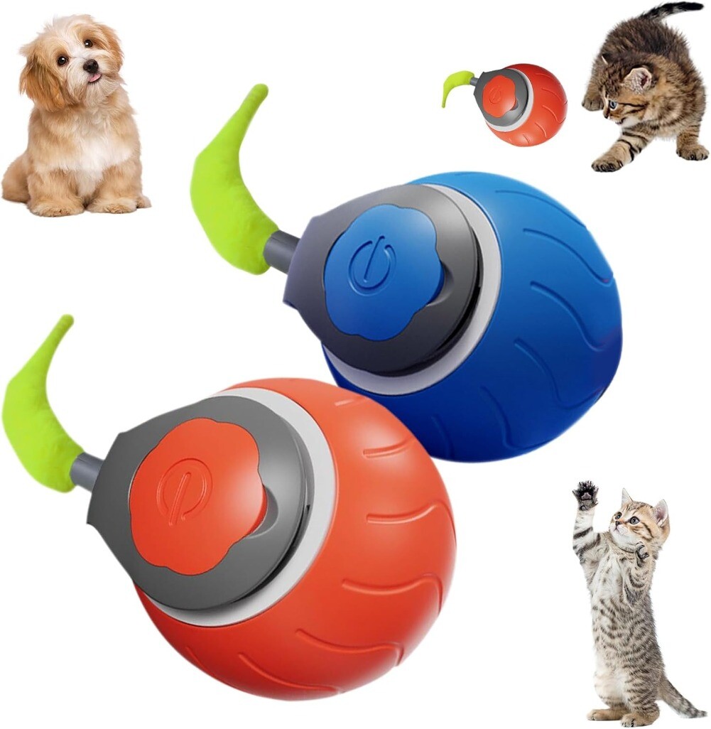 2PCS Speedy Tail 2.0, Speedy Tail Cat Toy, Interactive Cat Toy for Indoor Cats