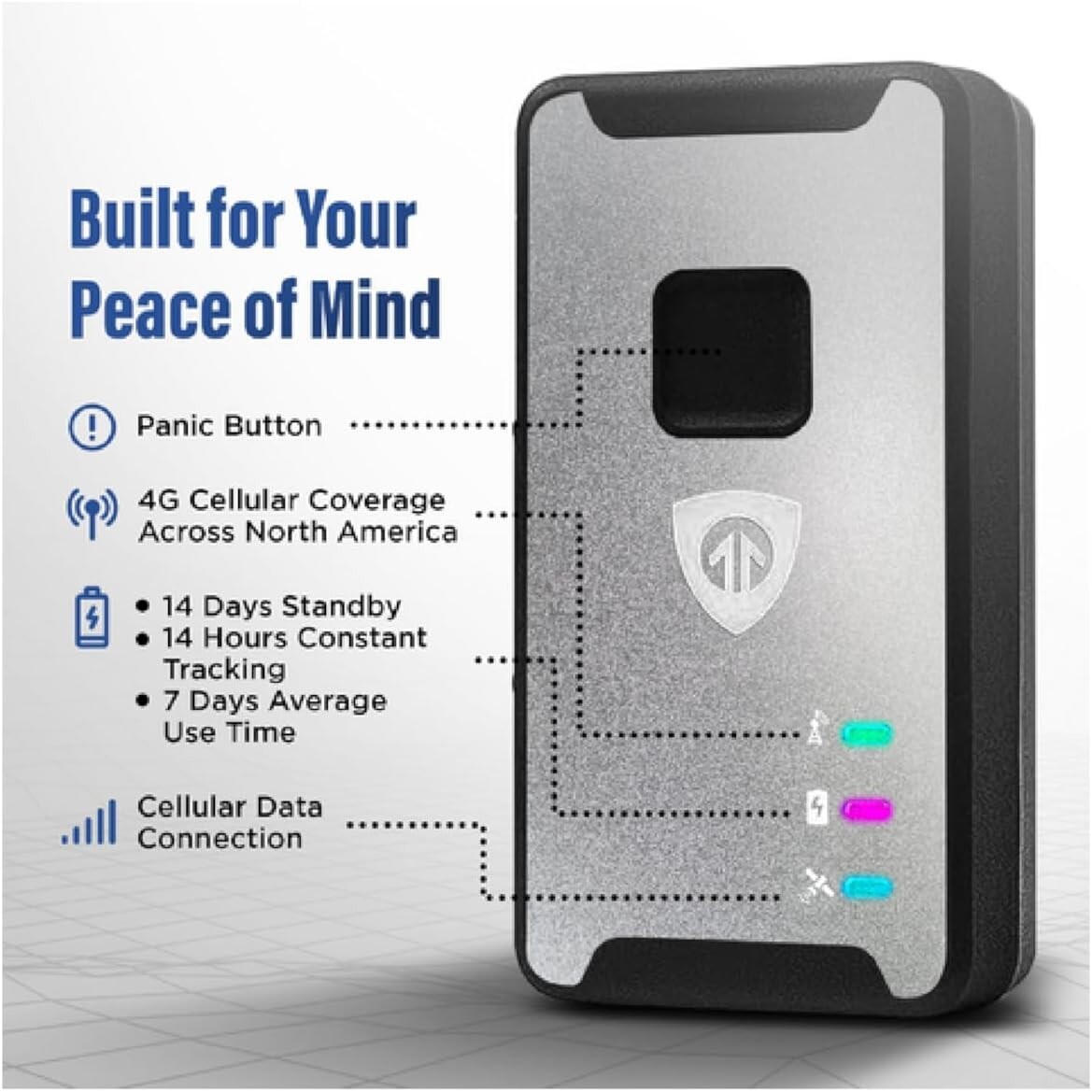 Brickhouse Security Spark Nano 7 LTE Micro Mini GPS Tracking Device - Silver